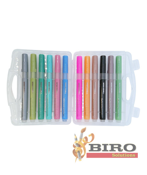 Marker Glitter 12 culori, cutie plastic, ML50-21